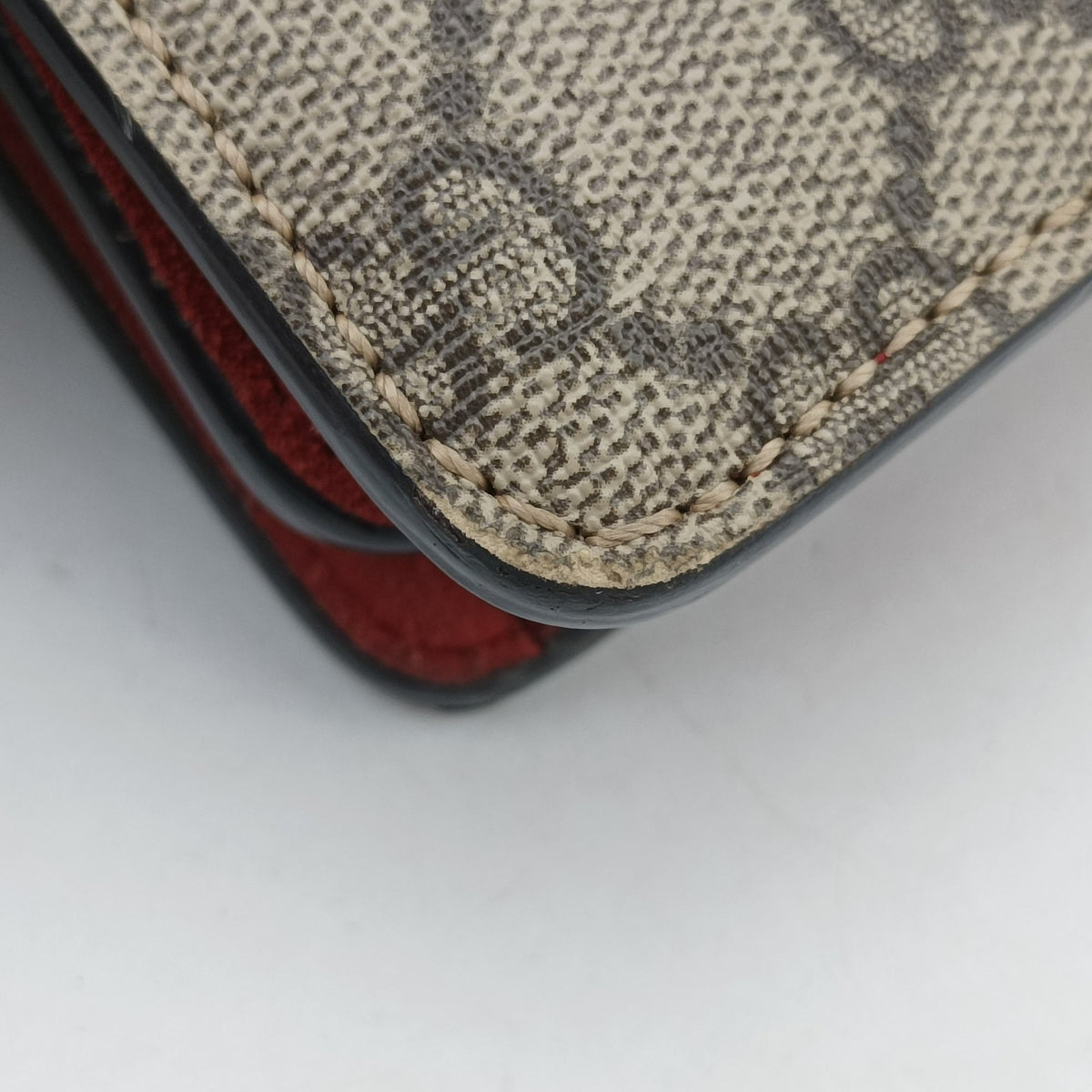 Secondhand Gucci Dionysus beige×red PVC coated canvas×suede 400249 shoulderbag | stylenewstar