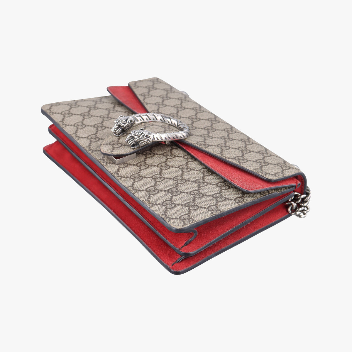Secondhand Gucci Dionysus beige×red PVC coated canvas×suede 400249 shoulderbag | stylenewstar
