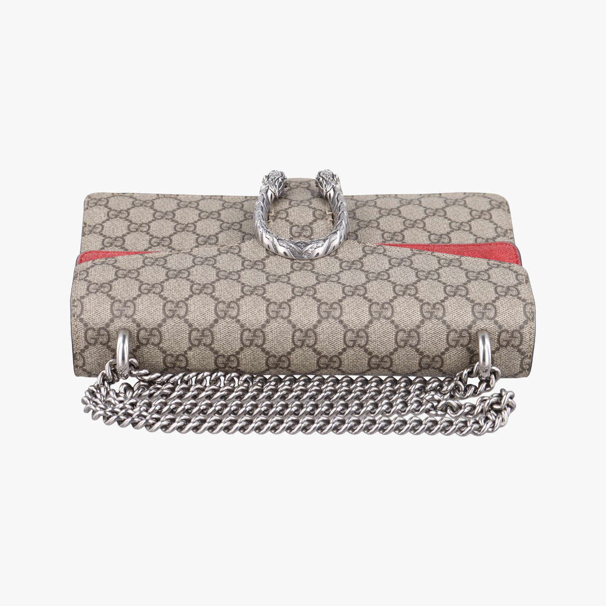 Secondhand Gucci Dionysus beige×red PVC coated canvas×suede 400249 shoulderbag | stylenewstar