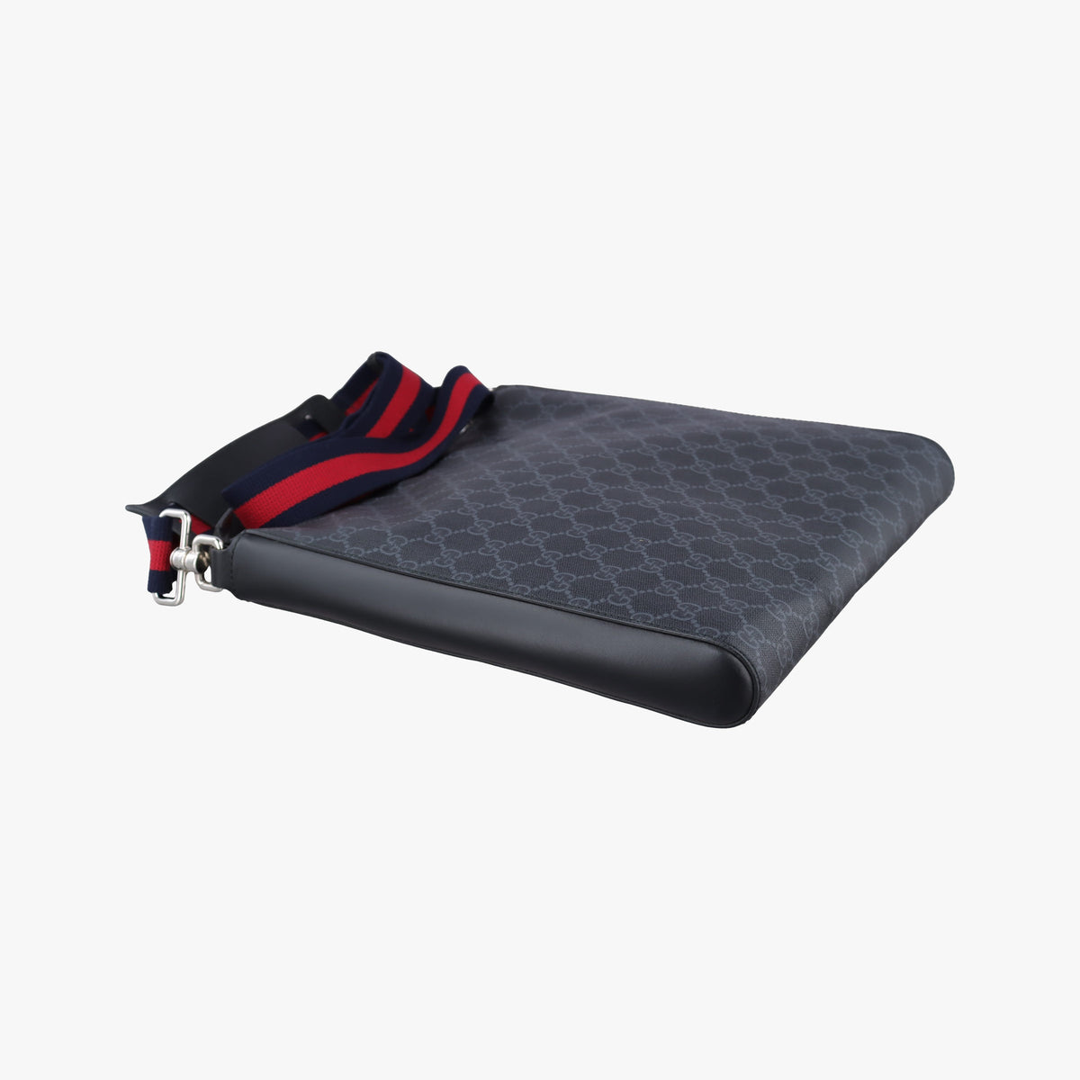 Vintage Gucci GG Supreme Courrier Messenger Black×Multicolour PVC coated canvas×Leather 474137 shoulderbag | stylenewstar