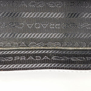Pre-owned Prada Electra Studded Grey leather 1BD120 shoulderbag | stylenewstar