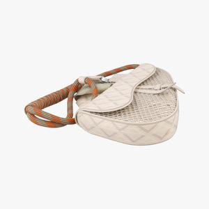 Pre-owned Christian Dior Saddle Beige PVC coated canvas × leather  bum bag/waist bag | stylenewstar