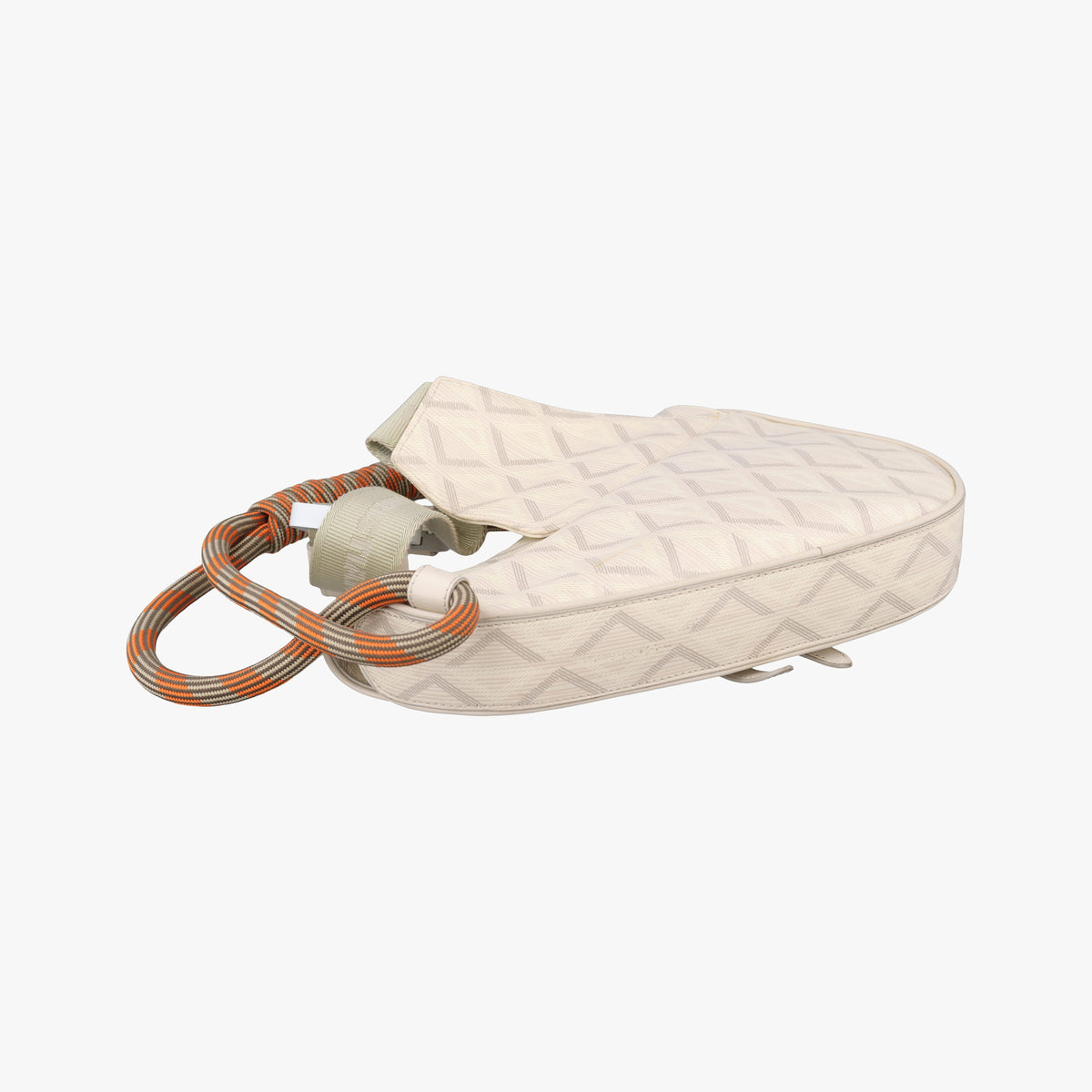 Pre-owned Christian Dior Saddle Beige PVC coated canvas × leather  bum bag/waist bag | stylenewstar