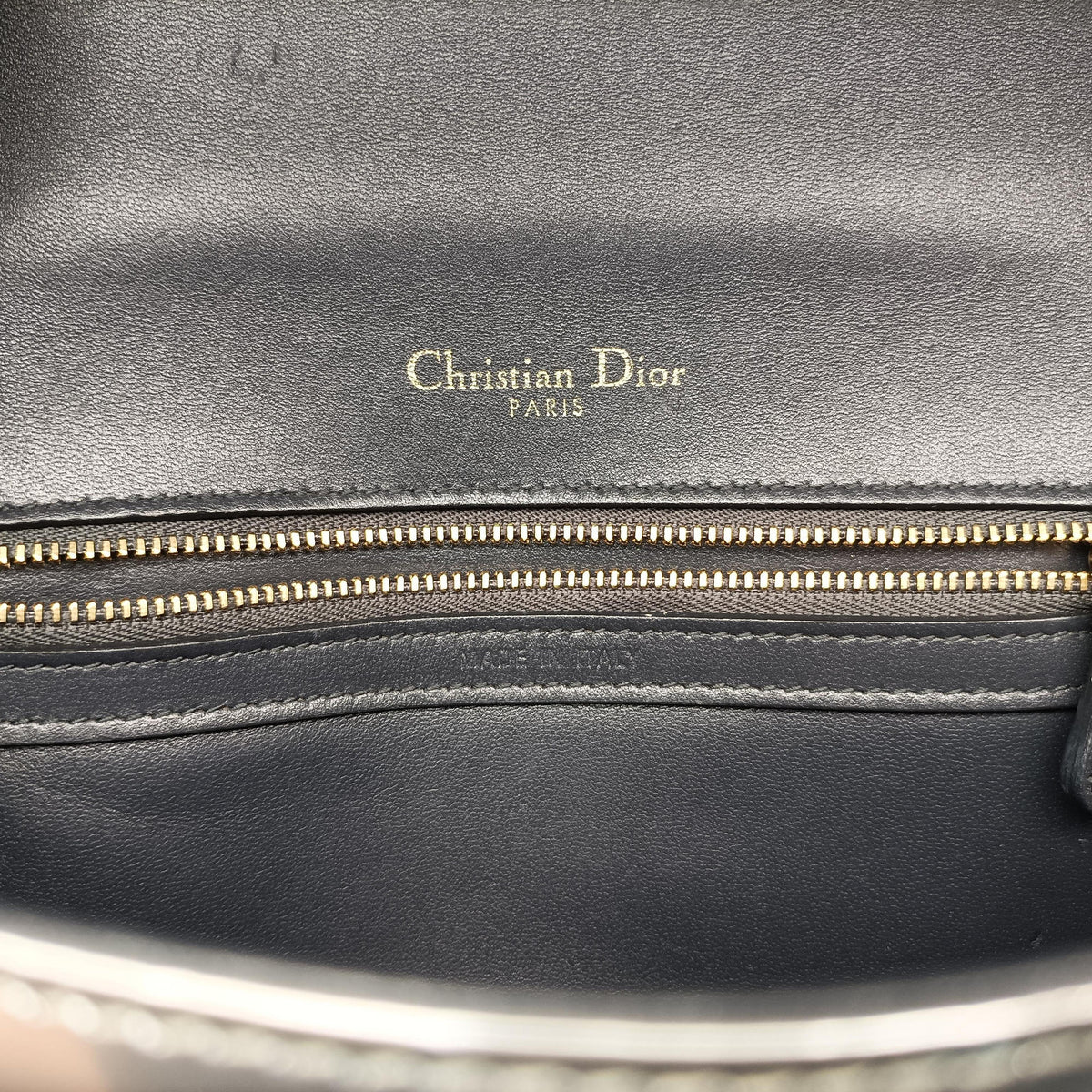 Pre-owned Christian Dior Diorama Silver Patent  shoulderbag | stylenewstar