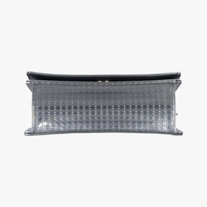 Pre-owned Christian Dior Diorama Silver Patent  shoulderbag | stylenewstar
