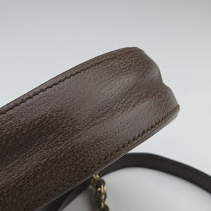 Pre-owned Gucci Ophidia Brown×beige PVC coated canvas×Leather 550618 shoulderbag | stylenewstar