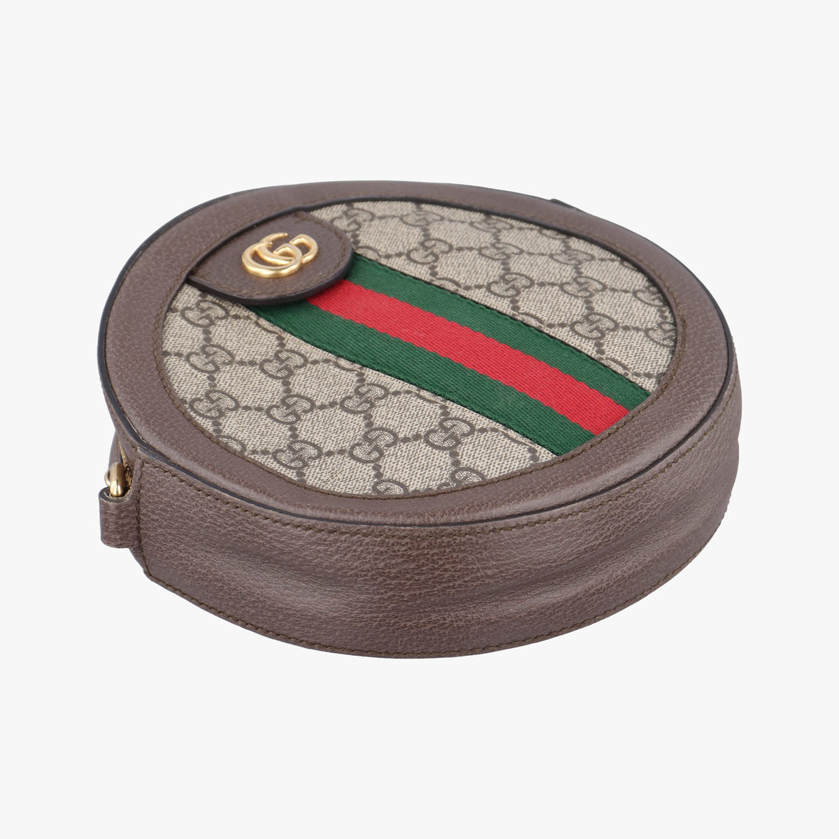 Pre-owned Gucci Ophidia Brown×beige PVC coated canvas×Leather 550618 shoulderbag | stylenewstar