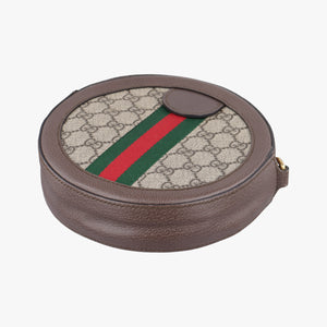 Pre-owned Gucci Ophidia Brown×beige PVC coated canvas×Leather 550618 shoulderbag | stylenewstar