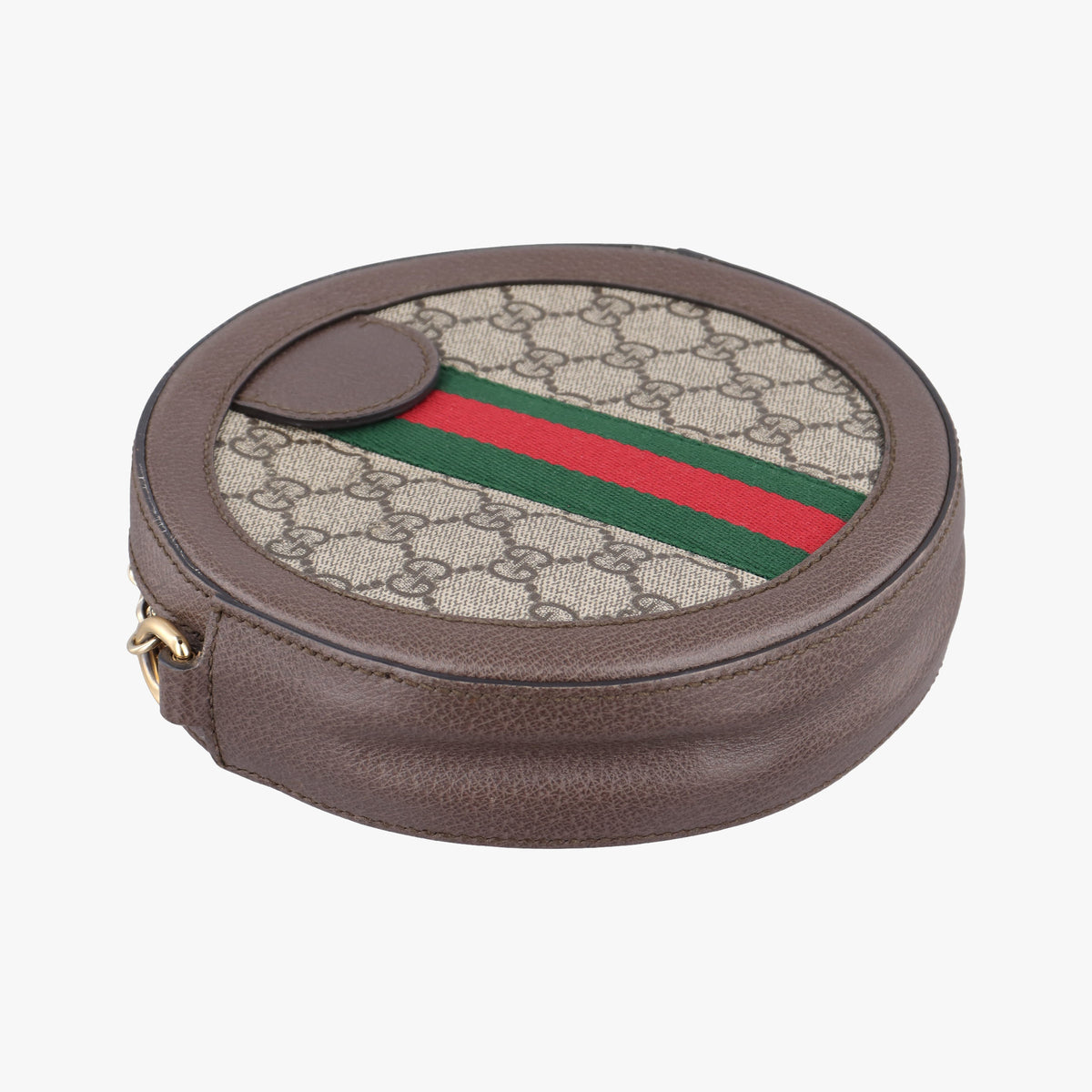 Pre-owned Gucci Ophidia Brown×beige PVC coated canvas×Leather 550618 shoulderbag | stylenewstar