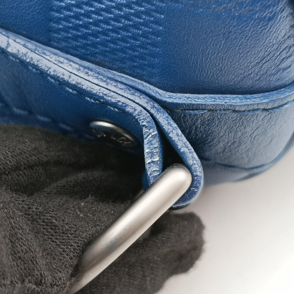 Pre-owned Louis Vuitton Keepall Bandouliere 45 Blue Damier Infini  shoulderbag | stylenewstar