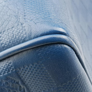 Pre-owned Louis Vuitton Keepall Bandouliere 45 Blue Damier Infini  shoulderbag | stylenewstar