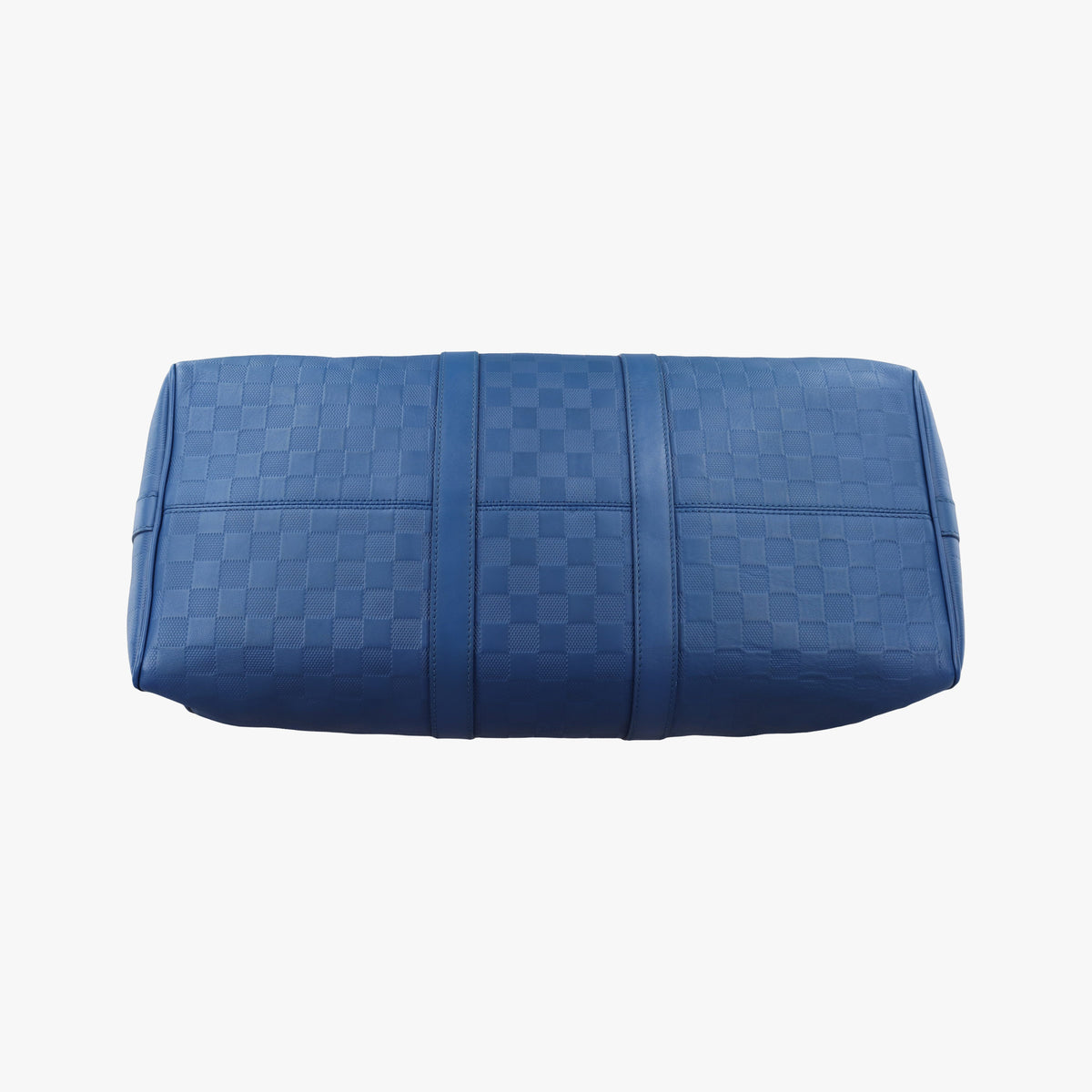 Pre-owned Louis Vuitton Keepall Bandouliere 45 Blue Damier Infini  shoulderbag | stylenewstar