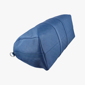Pre-owned Louis Vuitton Keepall Bandouliere 45 Blue Damier Infini  shoulderbag | stylenewstar