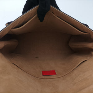 Pre-owned Louis Vuitton MARIGNAN Brown × Coquelicot Monogram Canvas×calf leather M44286 shoulderbag | stylenewstar