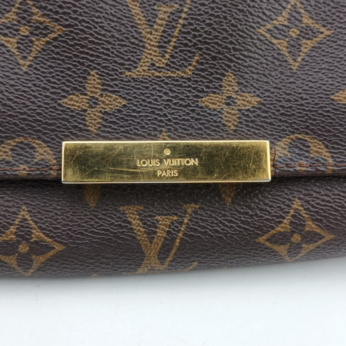 Pre-owned Louis Vuitton FAVORITE PM brown Monogram Canvas M40717 shoulderbag | stylenewstar