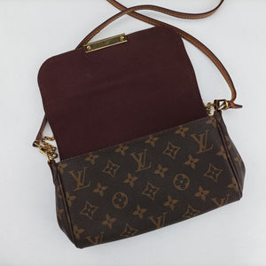 Pre-owned Louis Vuitton FAVORITE PM brown Monogram Canvas M40717 shoulderbag | stylenewstar