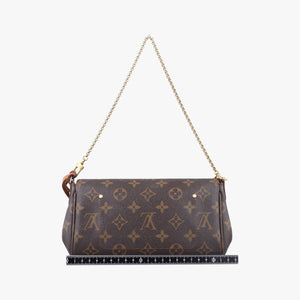 Pre-owned Louis Vuitton FAVORITE PM brown Monogram Canvas M40717 shoulderbag | stylenewstar
