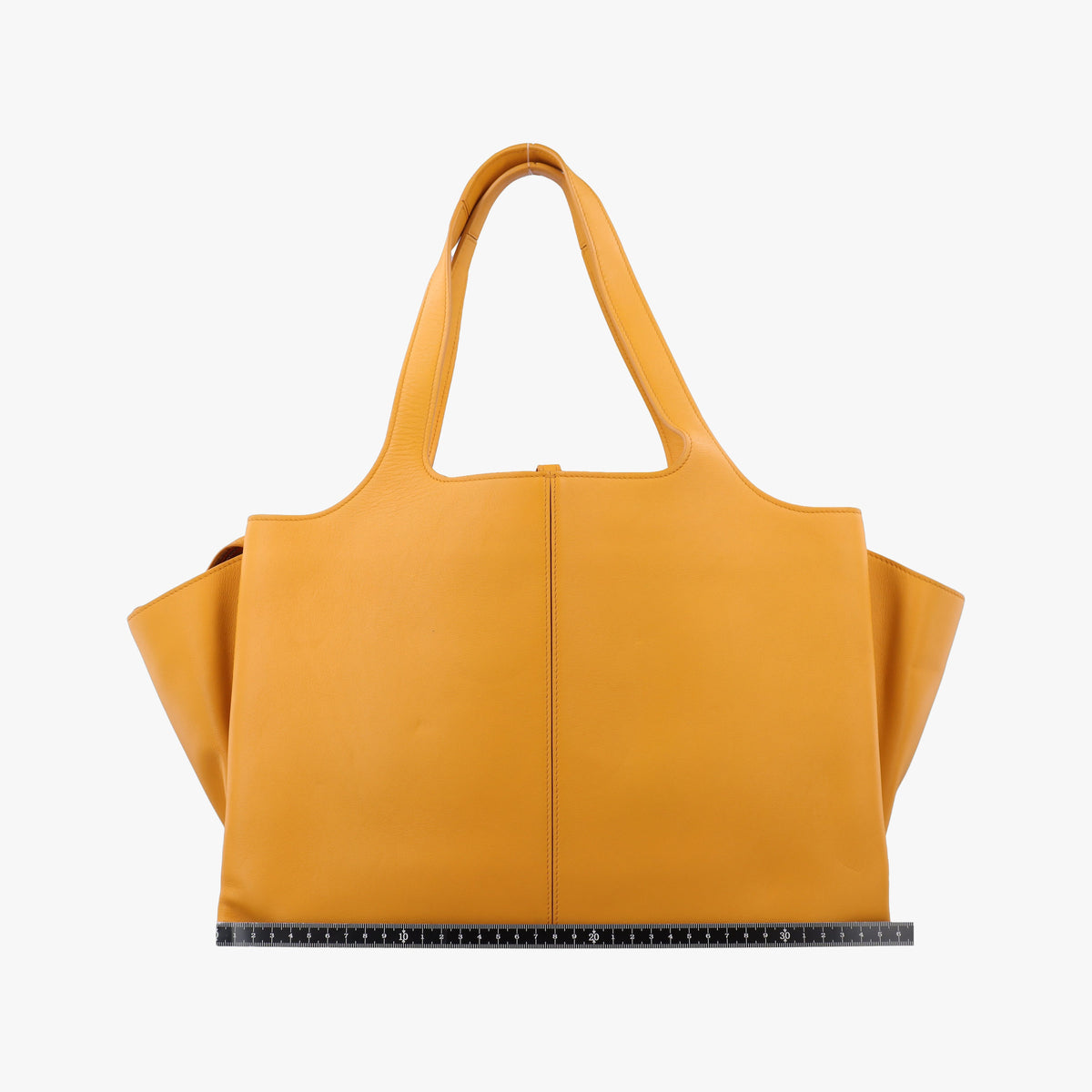 Pre-owned Celine Trifold Yellow Leather 178883 handbag | stylenewstar