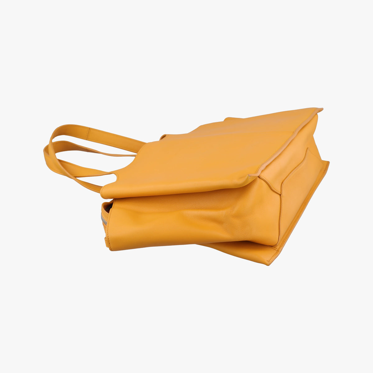 Pre-owned Celine Trifold Yellow Leather 178883 handbag | stylenewstar