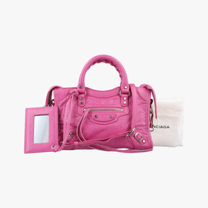 Secondhand Balenciaga Classic City Nano Pink lambskin  shoulderbag | stylenewstar