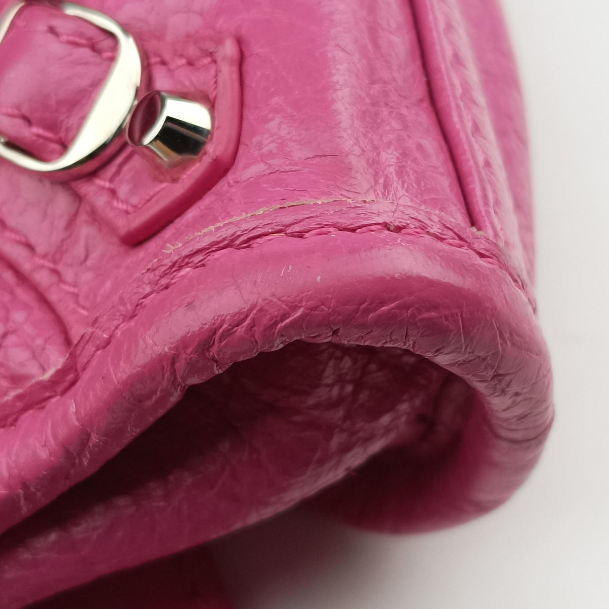 Secondhand Balenciaga Classic City Nano Pink lambskin  shoulderbag | stylenewstar