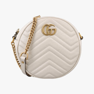 Vintage Gucci GG Marmont White Leather 550154 shoulderbag | stylenewstar