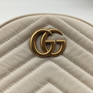 Vintage Gucci GG Marmont White Leather 550154 shoulderbag | stylenewstar