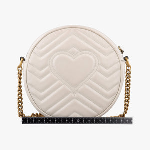 Vintage Gucci GG Marmont White Leather 550154 shoulderbag | stylenewstar