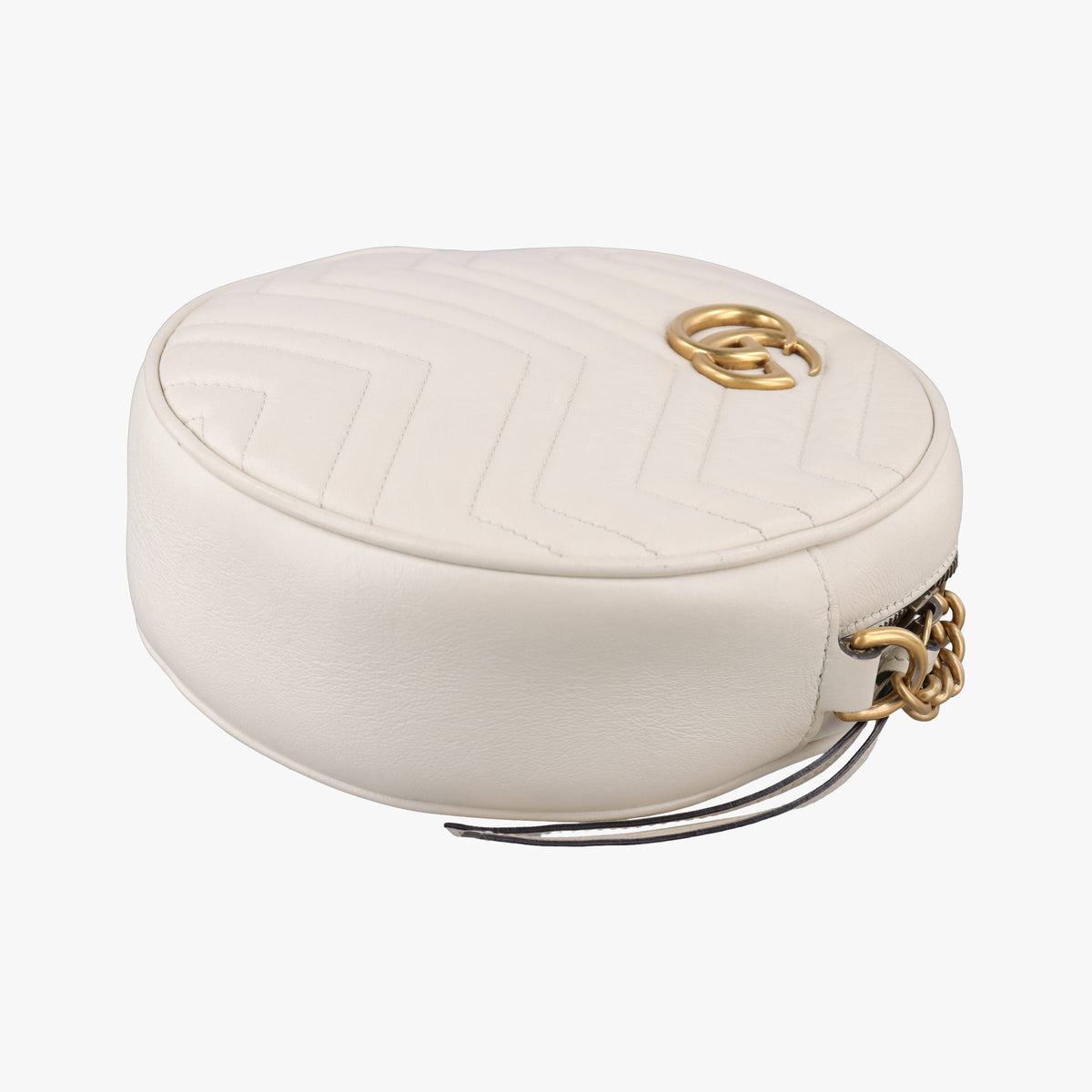 Vintage Gucci GG Marmont White Leather 550154 shoulderbag | stylenewstar