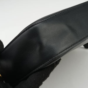 Pre-owned Fendi Monster Camera case Black Leather 7M0286 shoulderbag | stylenewstar
