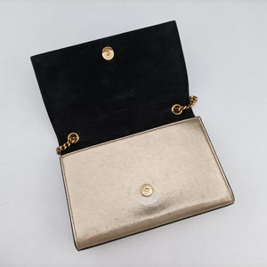 Pre-owned Yves Saint Laurent KATE Golden Leather 469390 shoulderbag | stylenewstar