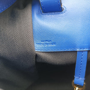 Secondhand Loewe Hammock Black×blue Leather  shoulderbag | stylenewstar