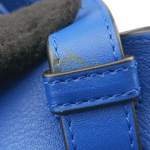 Secondhand Loewe Hammock Black×blue Leather  shoulderbag | stylenewstar
