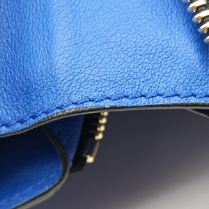 Secondhand Loewe Hammock Black×blue Leather  shoulderbag | stylenewstar
