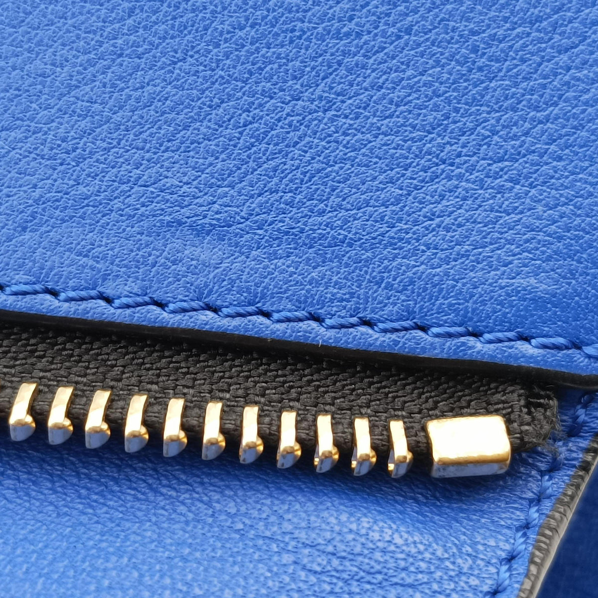 Secondhand Loewe Hammock Black×blue Leather  shoulderbag | stylenewstar