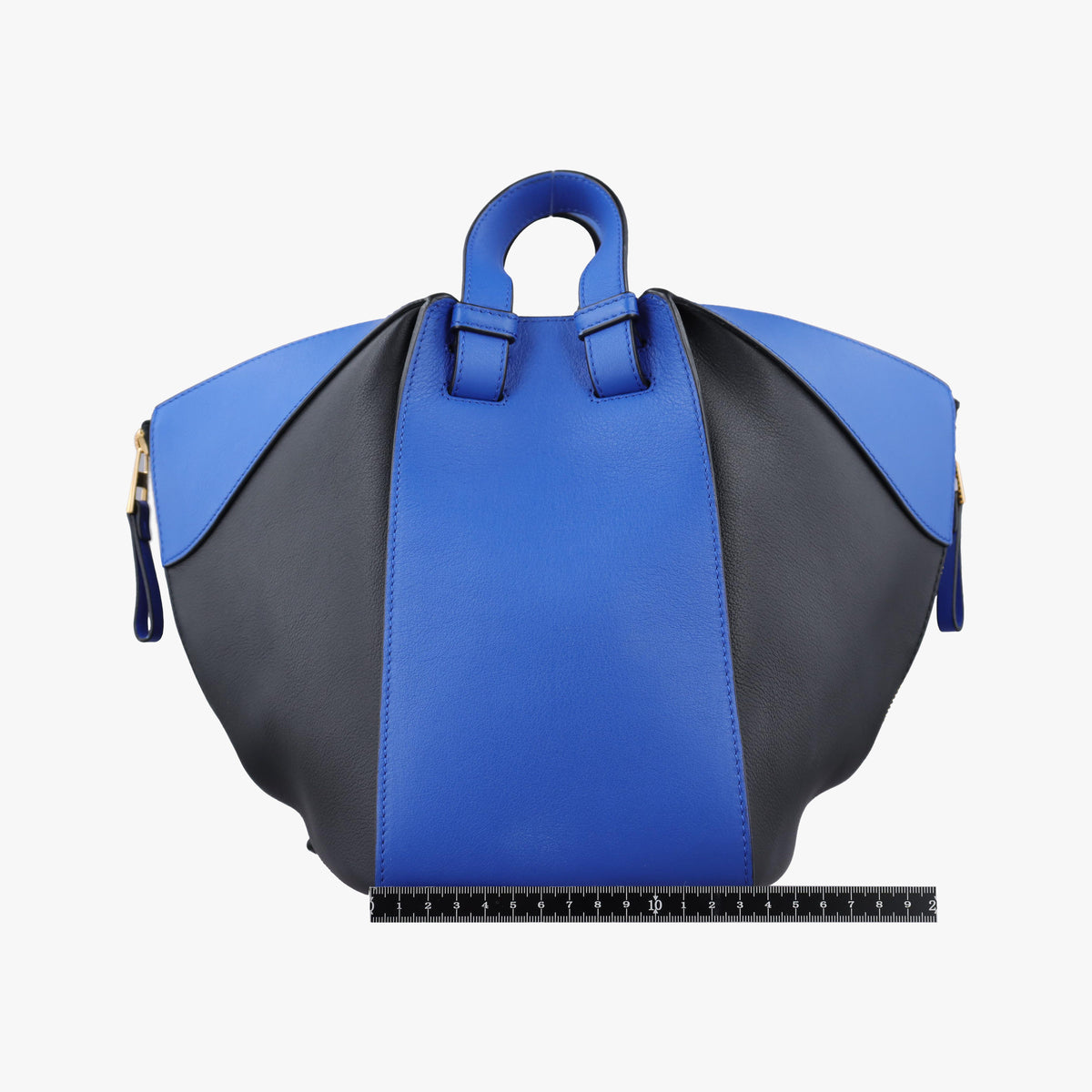 Secondhand Loewe Hammock Black×blue Leather  shoulderbag | stylenewstar