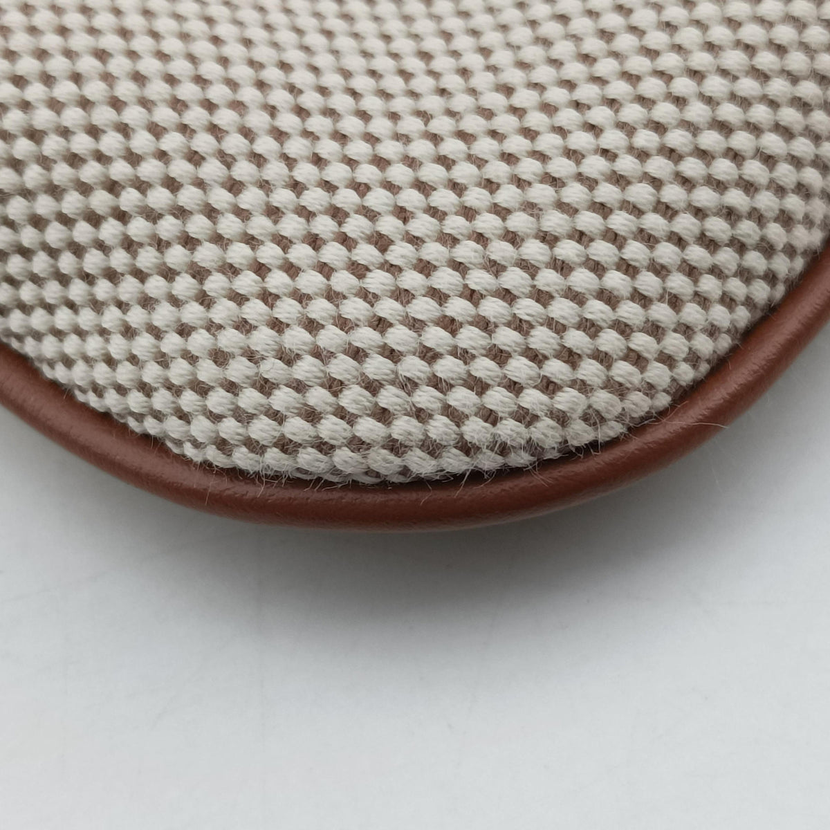 Pre-owned Miu Miu Ivy Ivory×Brown Canvas× leather 5BA281 handbag | stylenewstar