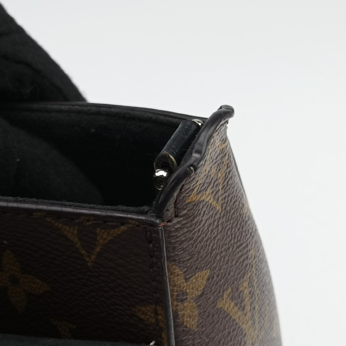 Pre-owned Louis Vuitton Chain It PM Monogram/Brown×Noir Monogram canvas×calf leather M44115 shoulderbag | stylenewstar