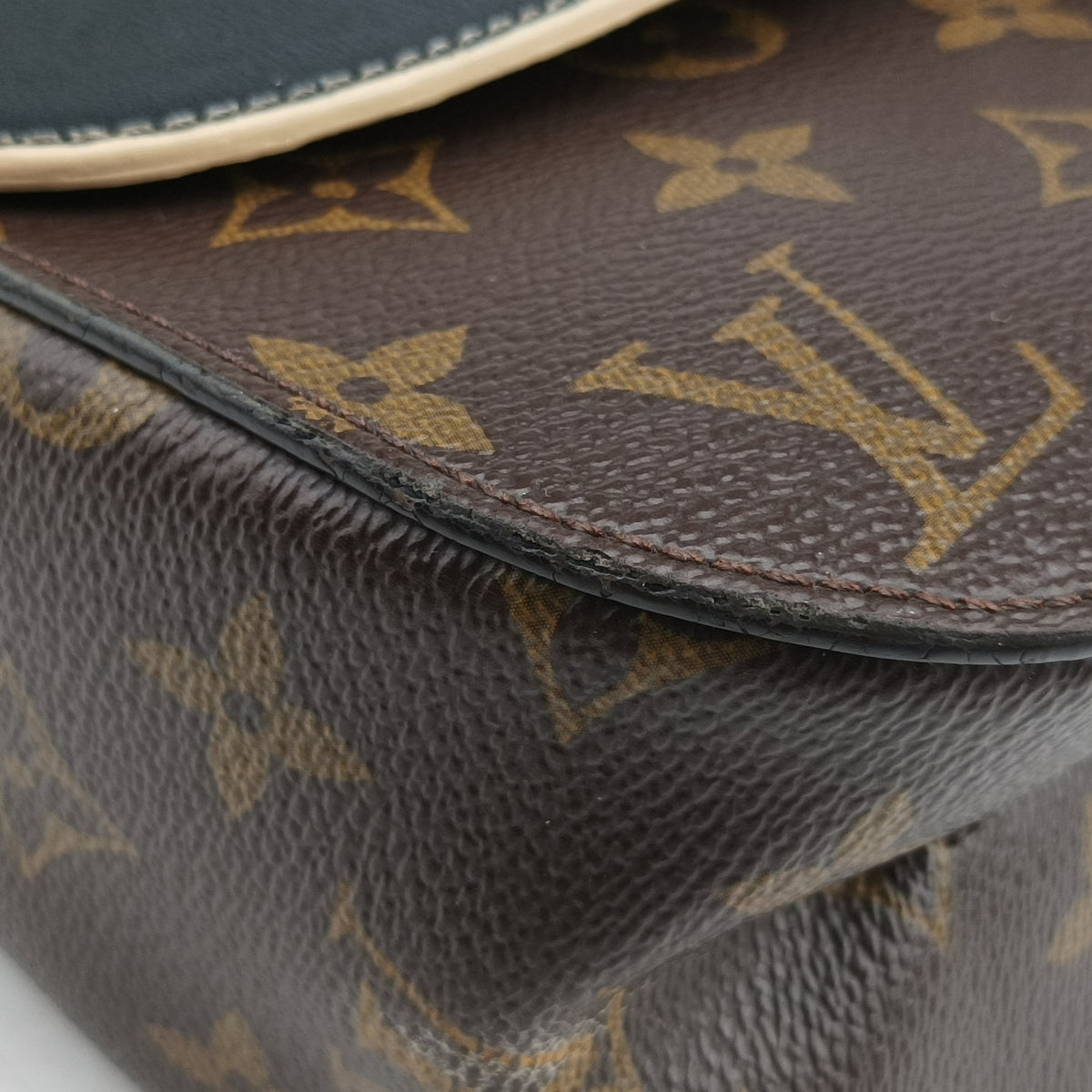 Pre-owned Louis Vuitton Chain It PM Monogram/Brown×Noir Monogram canvas×calf leather M44115 shoulderbag | stylenewstar
