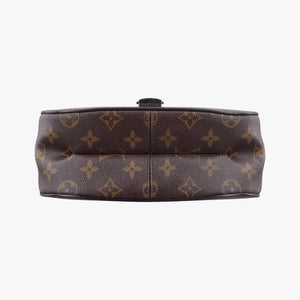 Pre-owned Louis Vuitton Chain It PM Monogram/Brown×Noir Monogram canvas×calf leather M44115 shoulderbag | stylenewstar