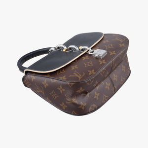 Pre-owned Louis Vuitton Chain It PM Monogram/Brown×Noir Monogram canvas×calf leather M44115 shoulderbag | stylenewstar