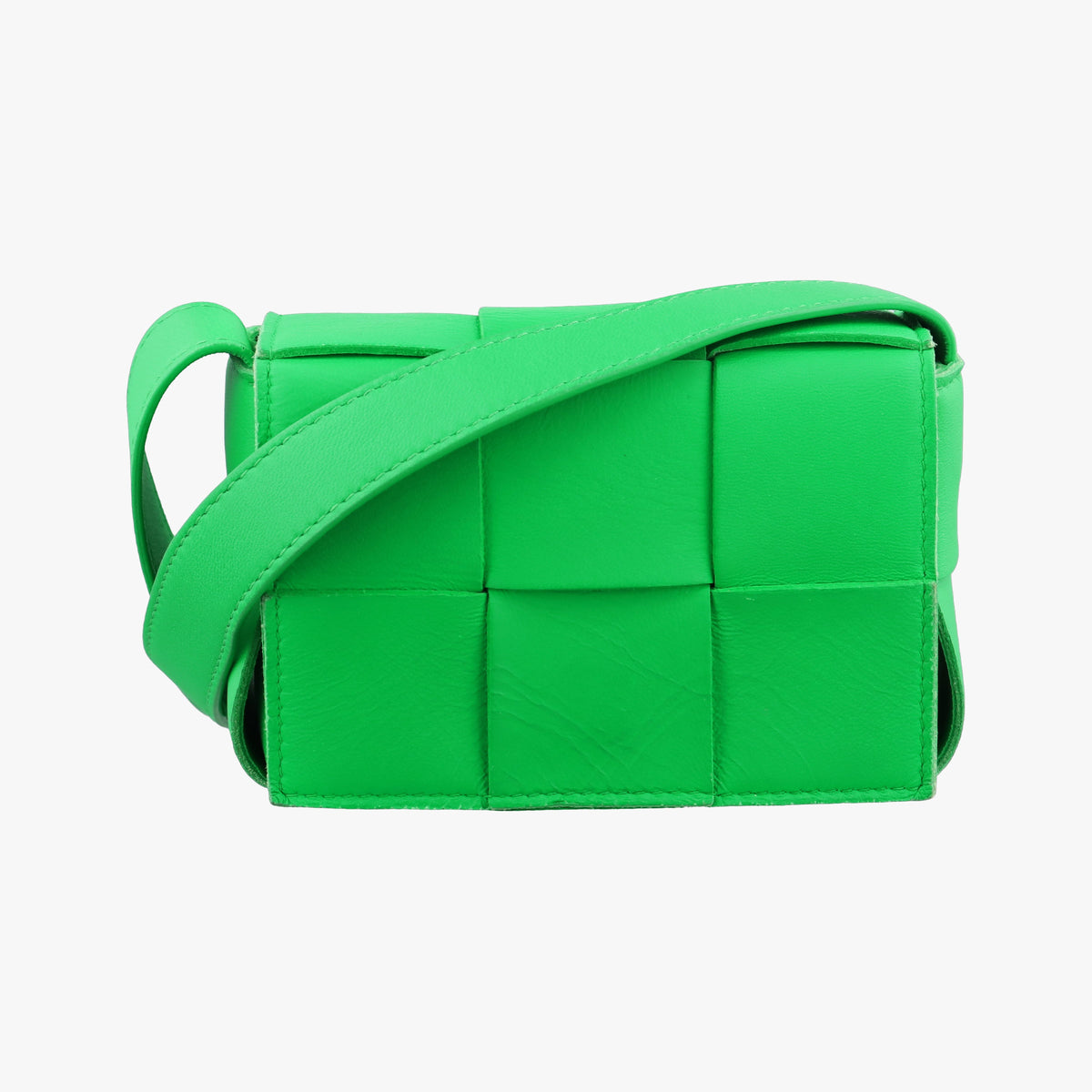 Vintage Bottega Veneta candy cassette Green lambskin  shoulderbag | stylenewstar
