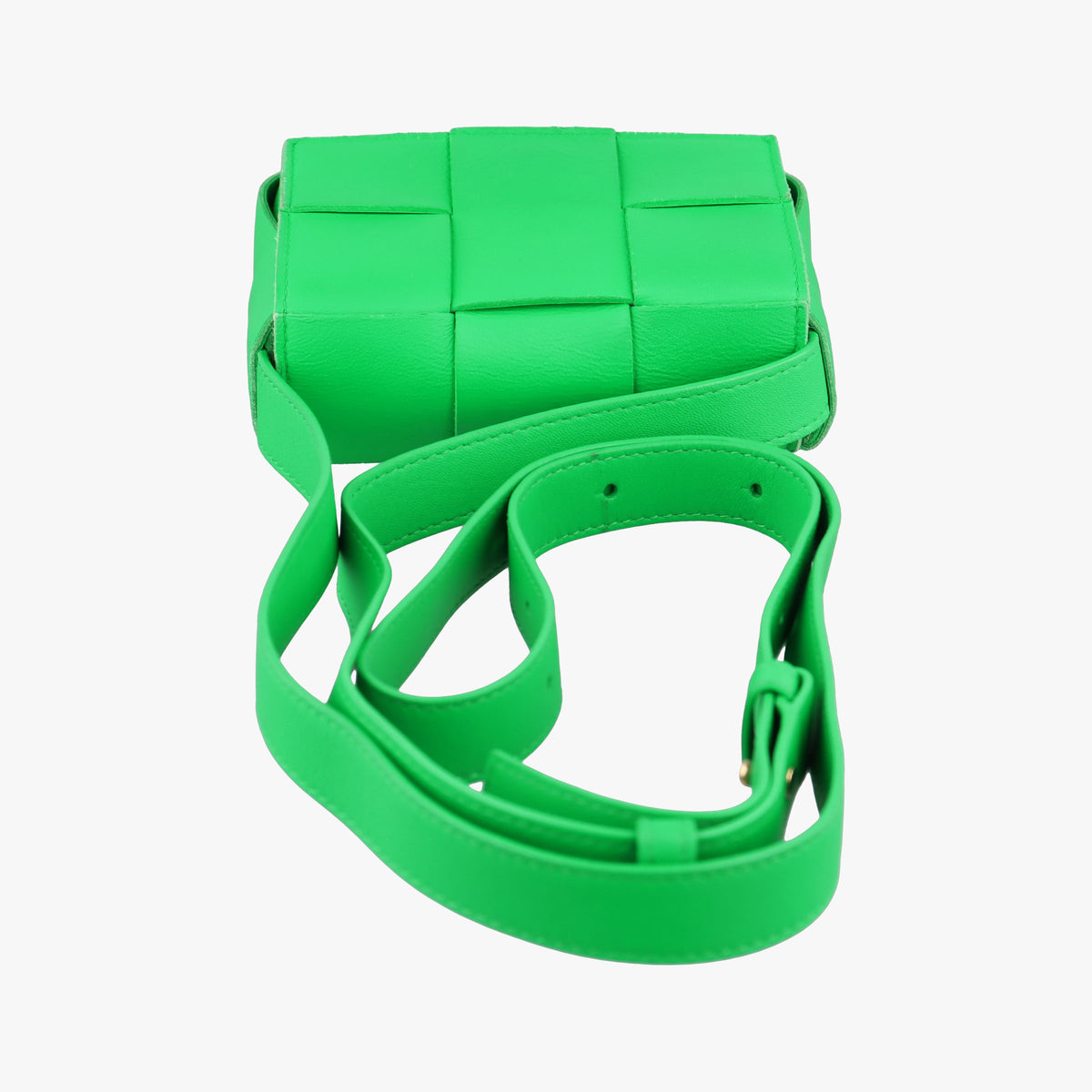 Vintage Bottega Veneta candy cassette Green lambskin  shoulderbag | stylenewstar