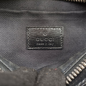 Pre-owned Gucci GG Supreme Retro Black PVC coated canvas 682933 bum bag/waist bag | stylenewstar