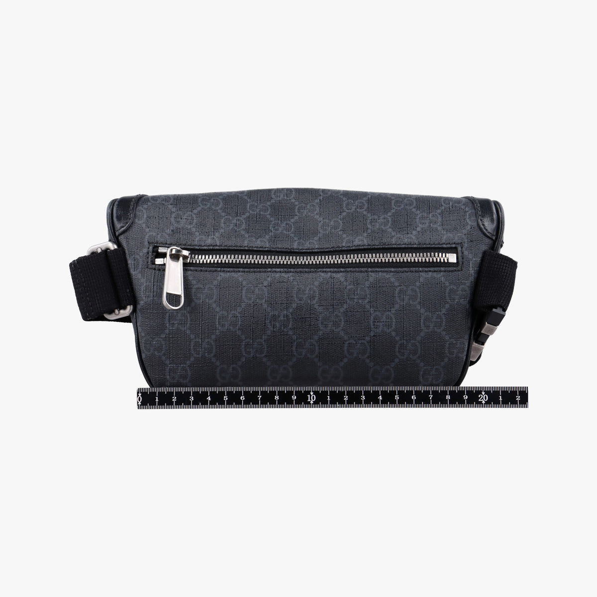 Pre-owned Gucci GG Supreme Retro Black PVC coated canvas 682933 bum bag/waist bag | stylenewstar