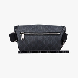 Pre-owned Gucci GG Supreme Retro Black PVC coated canvas 682933 bum bag/waist bag | stylenewstar
