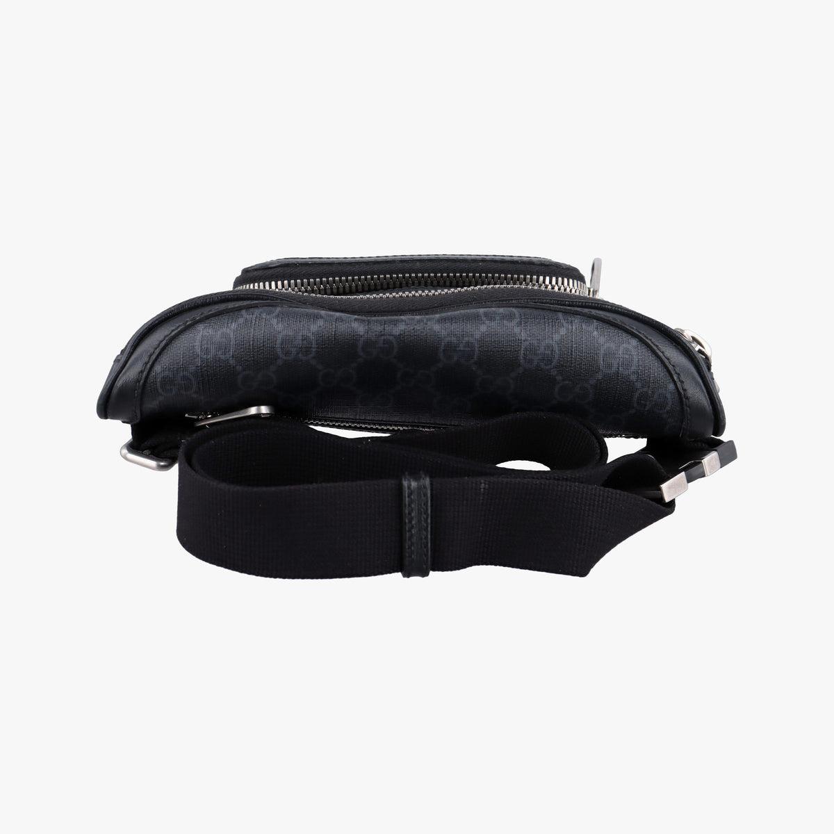 Pre-owned Gucci GG Supreme Retro Black PVC coated canvas 682933 bum bag/waist bag | stylenewstar