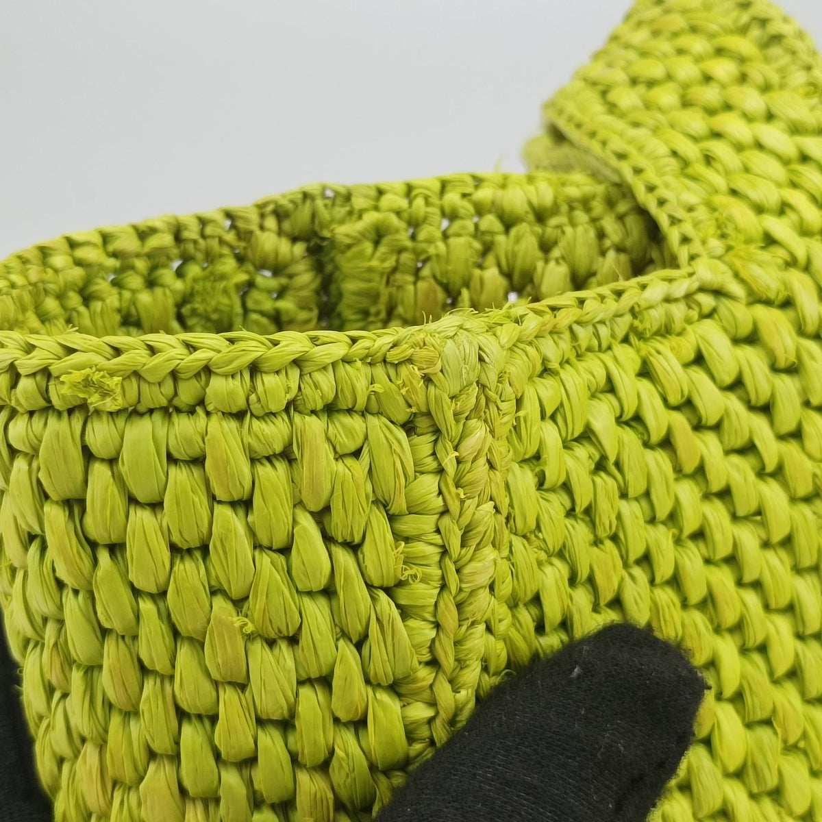 Pre-owned Loewe Font Tote Small Green Raffia A685B59X01 handbag | stylenewstar