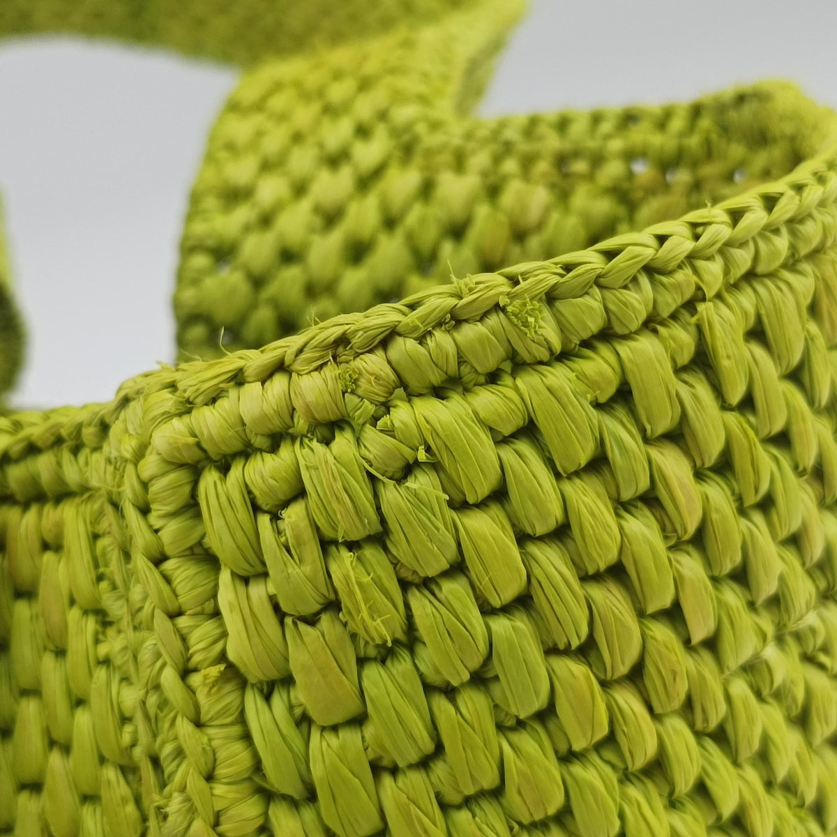 Pre-owned Loewe Font Tote Small Green Raffia A685B59X01 handbag | stylenewstar