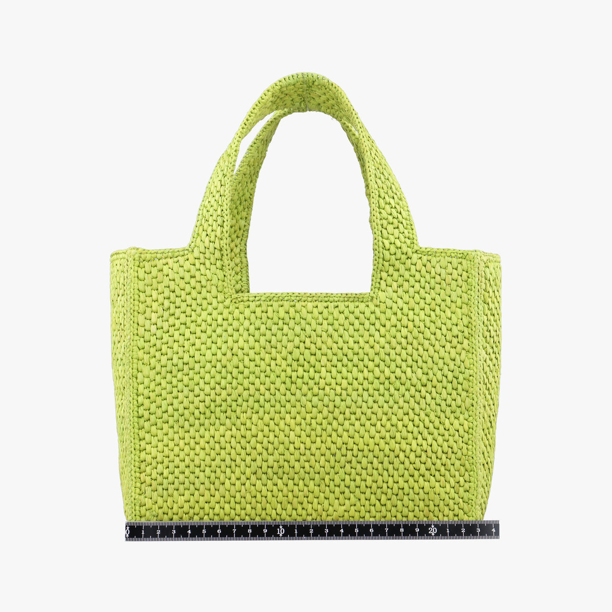 Pre-owned Loewe Font Tote Small Green Raffia A685B59X01 handbag | stylenewstar
